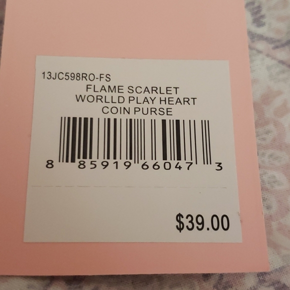 Flame scarlet heart coin purse - Picture 3 of 4